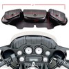 Remaiw moto Black Motorcycle Windshield Bag Saddlemen Fairing 3 Pouch