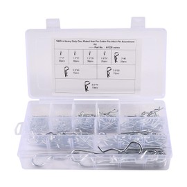 Snblzhef R Type Spring Cotter Pin Spring R Type Cotter Pin R-Type Latch Bolt Cotter Pin Carbon Steel Lockpin R Shape Cotter Pin