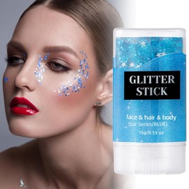 Shiny Glitter Stick, Shimmer Stick Glitter for Clothes Face, Cosmetic Shimmer Makeup Versatile Sparkling Accessories for Party Celebration Stage Performance
