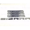 GMC 4PCS Gloss black Door Rear Elevation Sierra Emblems Badge