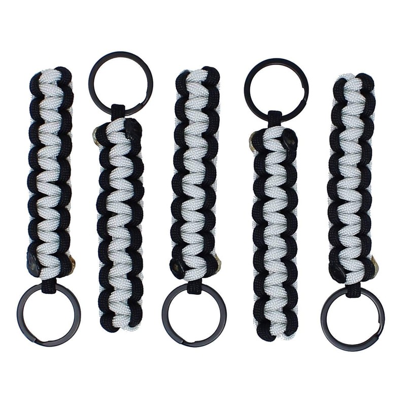 BubbasGarageTv - Large Heavy Duty Paracord Zipper Pulls (Light Grey)