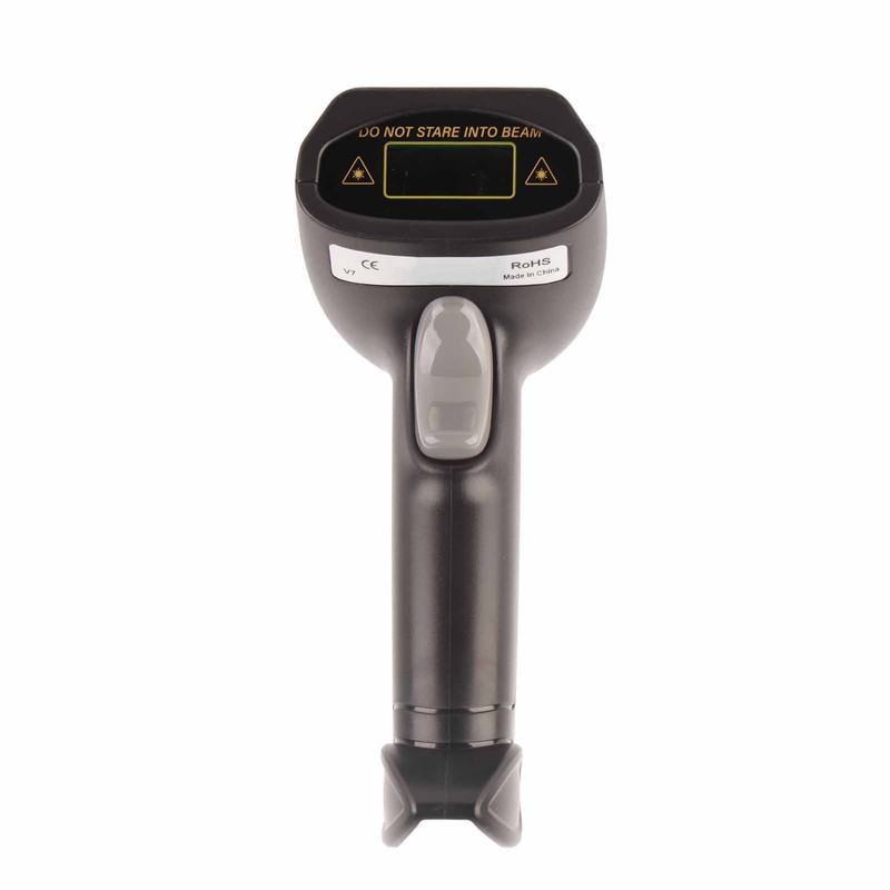 Wireless Barcode Scanner 2.4GHz OLED Display Voice Prompt 20000 Data
