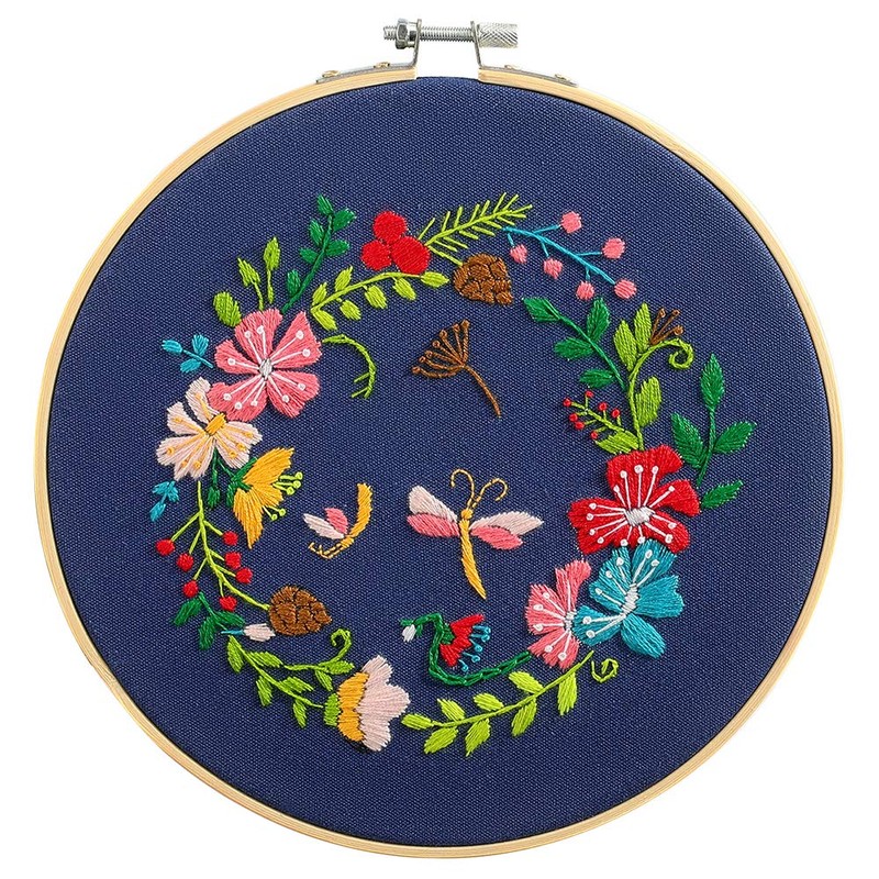 Full Range of Embroidery Starter Kit with Pattern, DIY Cross