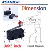 XSHBGF 12Pcs Micro Limit Switch 125 250V AC 5A SPDT