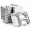Jijukor 20 Pack 8.6" x 6.5" Disposable Aluminum Foil Pans