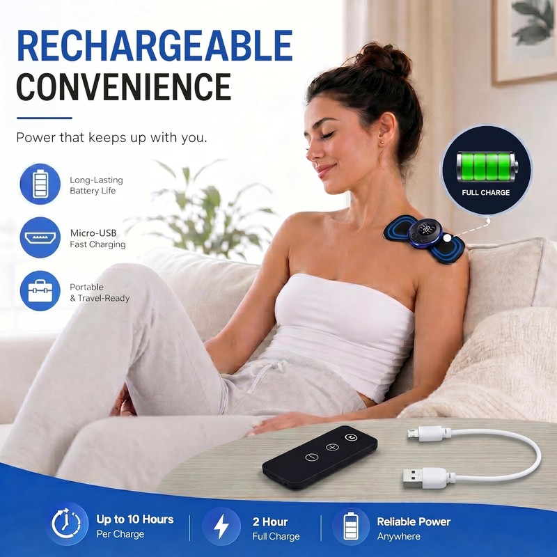 RECO Smart Massage Patch, 8 Massage Modes & 19 Intensity