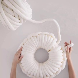 Thick Chunky Yarn for Arm Knitting,2.2LBS Soft Washable Arm Extreme Bulky Thread,Soft Giant Yarn for Handmade Blanket, Pillow DIY Home Decorations