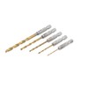 BlueSpot 5PCE Hex Fitting Titanium Drill Bit Set