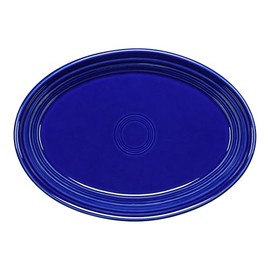 Fiesta® 9 5/8” Small Oval Serving Platter – Durable Ceramic, Lead-Free, Dishwasher/Microwave/Oven Safe – Made in USA - Twilight
