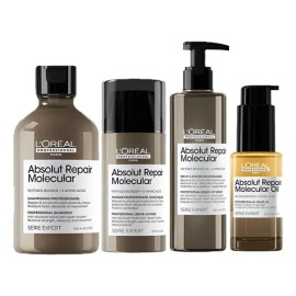 Kit Loreal Absolut Repair Mol Pre Trat Leave Serum Oil 30ml                                                                                           