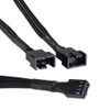 Apuxon 2 Pack PWM Fan Splitter Cable, Computer PC Case