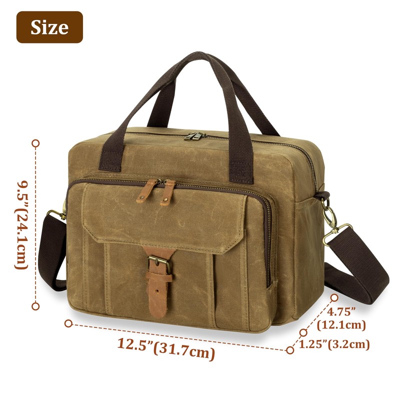 Damero Bible Tote Bag for Men, Large Bible Bag with
