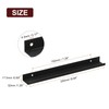 sourcing map Cabinet Finger Edge Pull, 6pcs 250mm/9.84 Aluminum Alloy