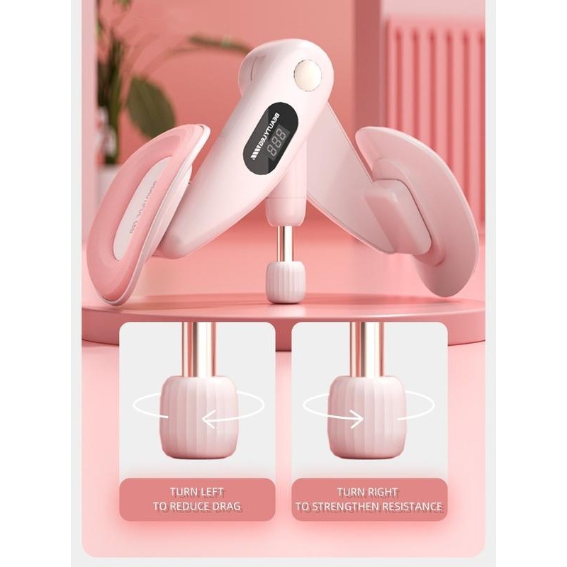 Inner Thigh Exercise Equipment with Counter Rechargeable, Kegel Exerciser, Pelvic