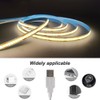 ZSLAIFU Warm USB Strip Light, 3 Button Switch LED Strip
