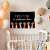 TWRVI Everyone Is Welcome Here Canvas Banner, Diversity Equality Wall