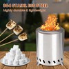 Table Fire Pit with Stand, Low Smoke Mini Fire Pit