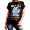 Funny Gifts for Women - Oversized Monster T-Shirt Black -