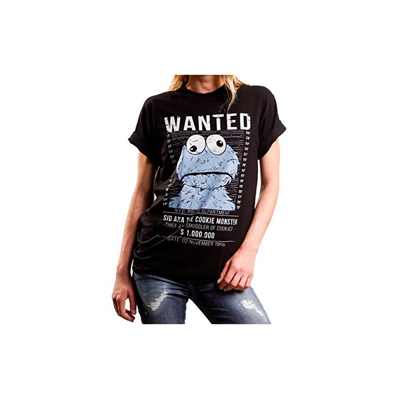 Funny Gifts for Women - Oversized Monster T-Shirt Black -
