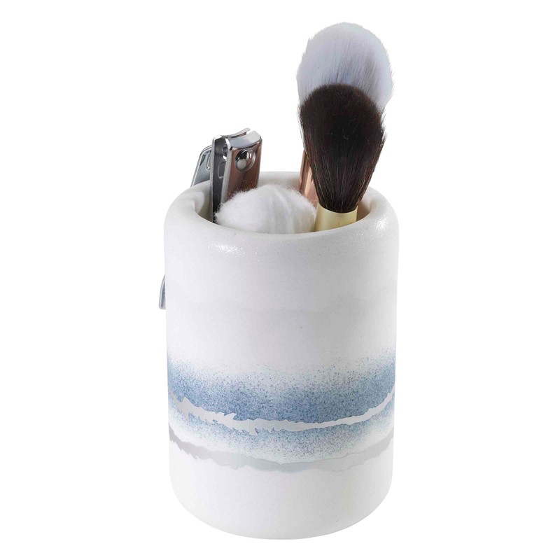 Avanti Linens - Tumbler, Resin Countertop Accessories, Marble Inspired Bathroom