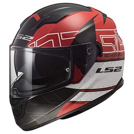 LS2 Helmets Full Face Stream Evo Street Helmet (Black Red - Medium)