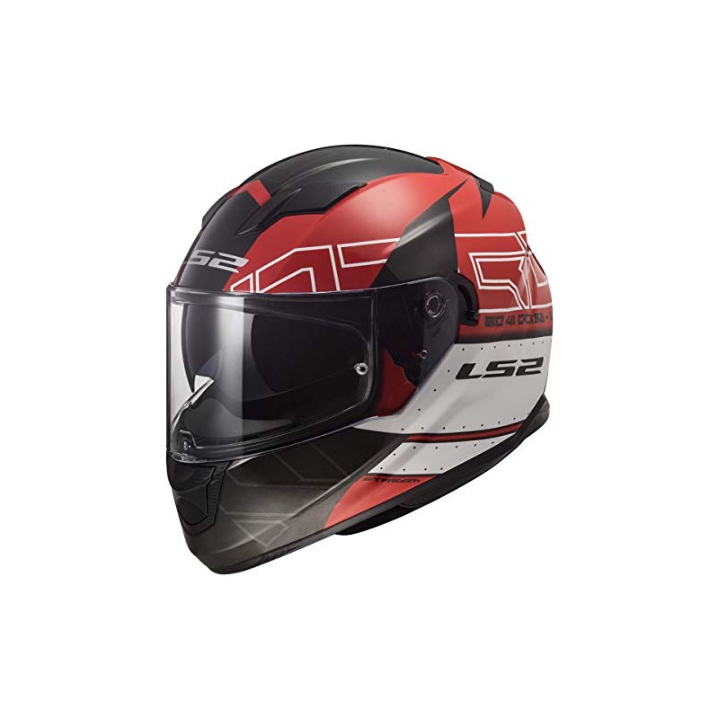 LS2 Helmets Full Face Stream Evo Street Helmet (Black Red