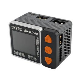 SKYRC 2023 Updated B6AC Neo Balance Charger 200W DC / 60W AC. Tiny Smart Charger for RC Battery. Compatible with LiPo/Life/LiIon/LiHV Battery(1-6s) /NiMH/NiCd (1-15s) Batteries