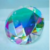 3.25" Crystal AB Paperweight Glass Diamond