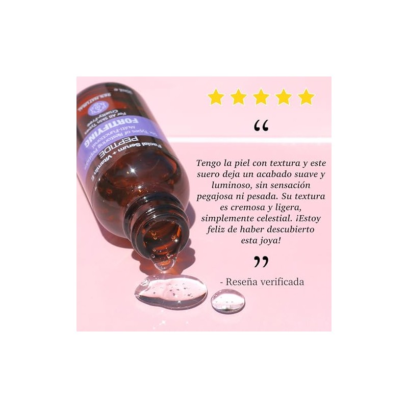 PURIFECT SUERO FACIAL FORTIFICANTE PEPTIDOS 96% NATURAL 30ML/1OZ