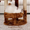 AGUPET 2-Tier Indoor Cat Tree Tower with Raised Cat Beds