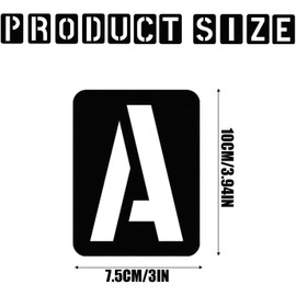 42 Uds Plantillas De Letras Símbolos Números Plantillas,Reutilizables,Pintar Plantillas Manualidades Números, Plantillas De Números Para Bricolaje, Para Pintura,Graffiti, Paredes