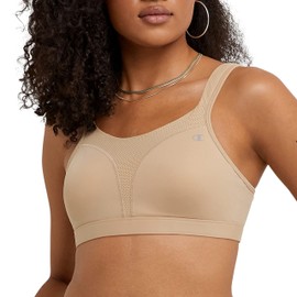 Champion Women's Spot Comfort Full Support Sports Bra, Nude, 42DD