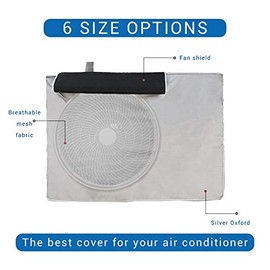 Leikance Air Conditioning Cover Anti Dust Waterproof Outdoor Oxford Cloth Air Conditioner Cover