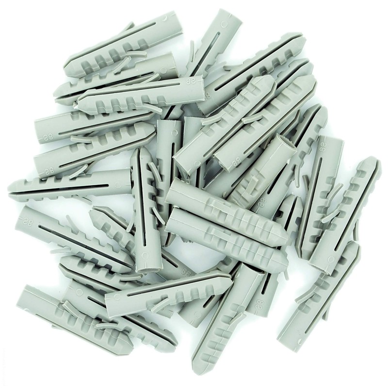 M6 (6mm x 30mm) Wall Plug (Nylon) - Nylon (Grey)