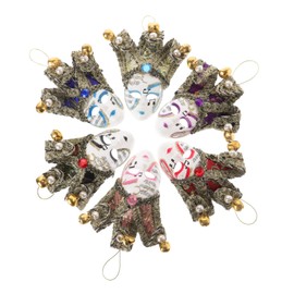 Sosoport 6pcs Carnival Clown Mask Fridge Magnets Set Reusable Refrigerator Decorative Stickers for Office Whiteboards Lockers and Smooth Surfaces Adorable Party Ornament