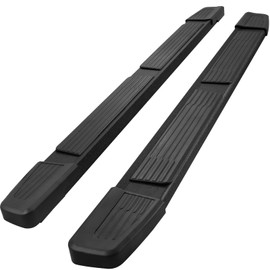 6" Running Boards Compatible with 2019-2024 Chevy Silverado/Gmc Sierra 1500 Crew Cab, 20-24 Silverado/Sierra 2500hd 3500hd Crew Cab, Two Endcaps Silverado Running Boards Side Steps Nerf Bars.
