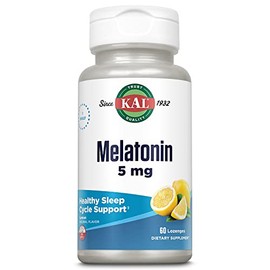 KAL Suplemento de melatonina de 5 mg para adultos, ayuda para dormir y apoyo para descansar, pastillas de liberación rápida, melatonina 5 mg y vitamin