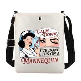 TOBGBE Nurse Accessories for Work Nurse Crossbody Bags Medical Assistant Nursing Student Essentials Appreciation Gift (CB, Mannequin CB-PY1)