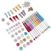 12PCS Beadable Pens Kit Bright Colors DIY Making Beaded Ballpoint