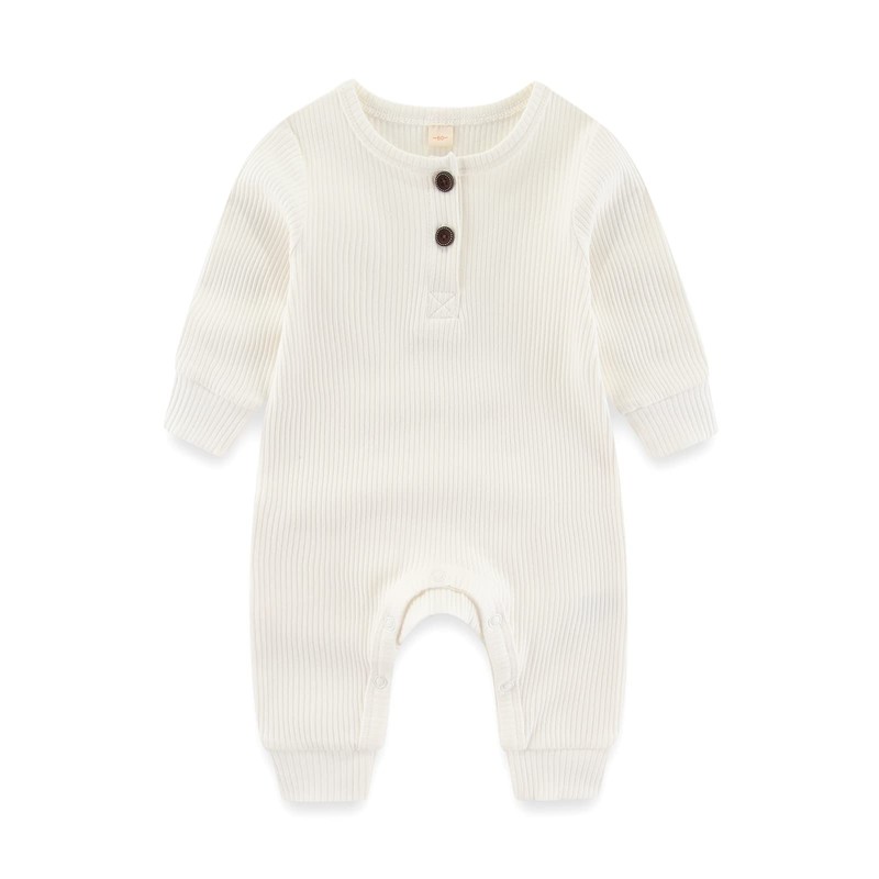 Baby Boys Onesies Pajamas Cotton infant Romper Footless Jumpsuit, 0-3