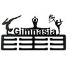 Dycmetal - Medallero de Gimnasia para Pared Color Negro, Colgador