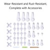 TopHomer 43 Pcs Concrete Wall Hooks Picture Frame Hangers Without