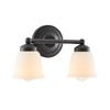 Aspen Creative 62013-2A, Two-Light Metal Bathroom Vanity Wall Light Fixture,