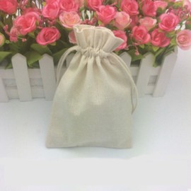 8x10 Inch Cotton Muslin Drawstring Candy Gift Storage Bags 15 PCS