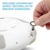 WECKEW WECKEW Automatic Pill Dispenser with 28-Day Electronic Medication Organizer,