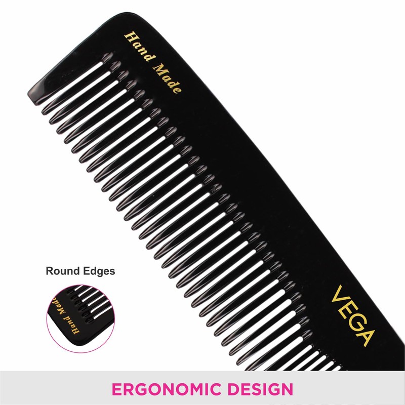 Vega Graduated Dressing Comb, black, 30 g