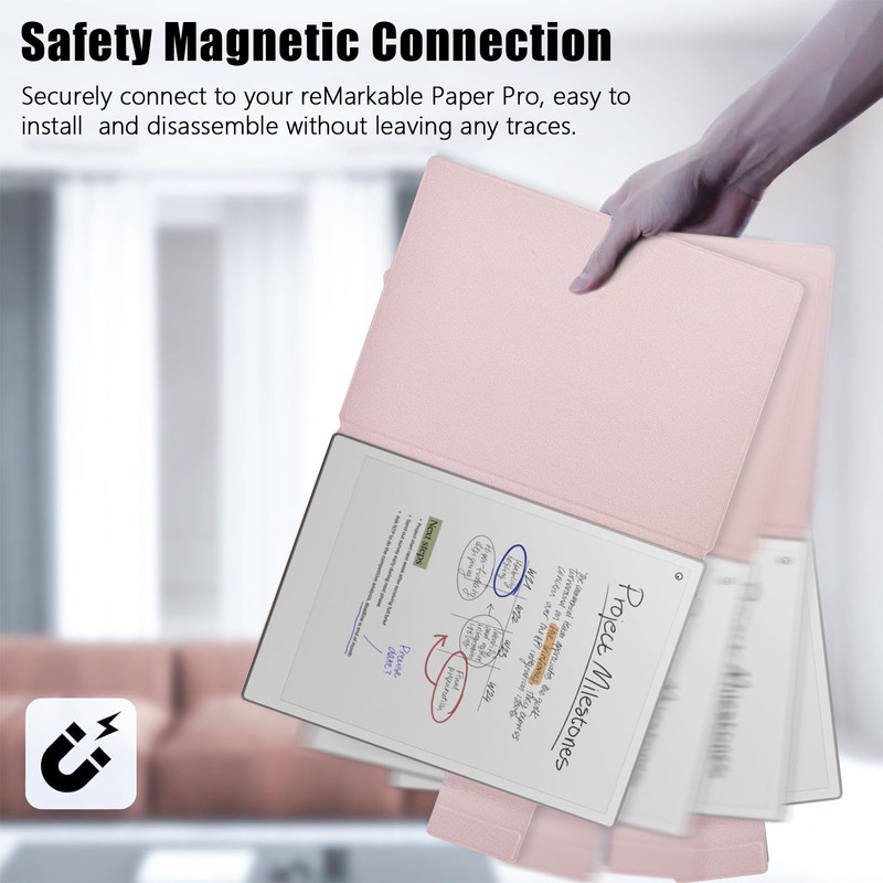 E NET-CASE Case for Remarkable Paper Pro, Premium PU Leather