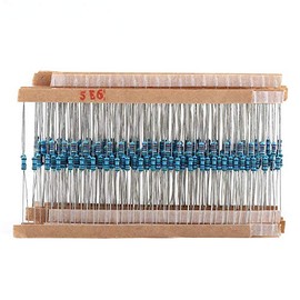 1280 Pcs 1/4 W Kit de Resistencias, 64 Valores Metal Film Resistencias 1-10M Ohm Precisión 1%, Surtido de Resistor Resistencia de Película Metálica 64x20, Componentes Electrónicos