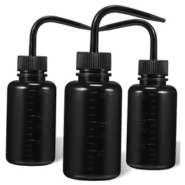 Ipetboom 150ml Empty Plastic Bottle Washing Set 3pc Squeeze Bottles for Water Squirt Irrigation Plant Tattoo Lash Sauce Oil Paint Shampoo