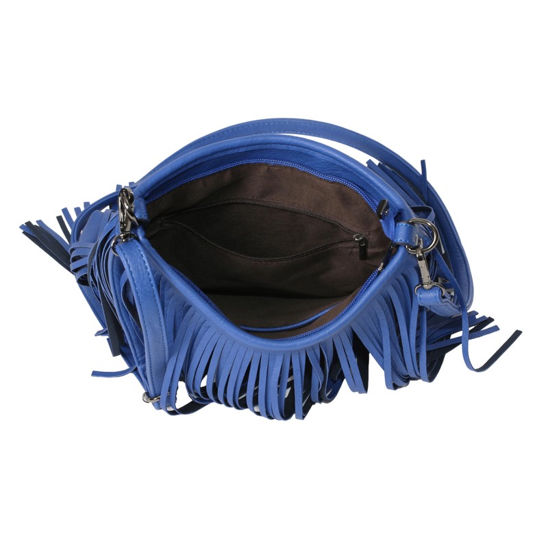 Womens Tassel Handbag - Fringe Design Bag - Soft Stylish